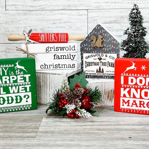 Christmas Vacation Tiered Tray Decor Griswold Decor Etsy