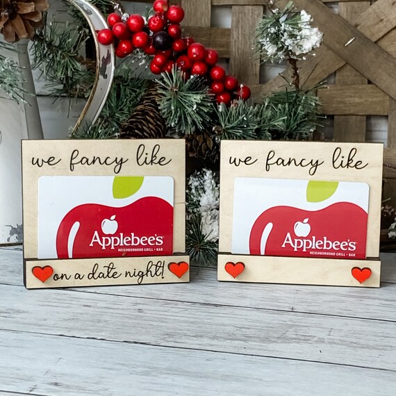 Gift Card Holder Fancy Like Applebees Applebees Gift Card - Etsy