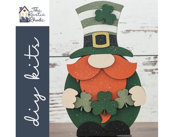 St. Patrick's Day DIY Craft Paint Kit, Gnome Craft Kit, DIY Kits for Adults, Craft Painting Kit