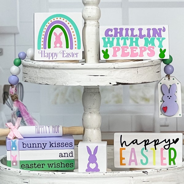 Easter Tiered Tray Decor Etsy