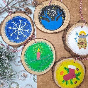 Christmas decorations wooden discs ornaments tree decorations decoration tree pendants fir decorations