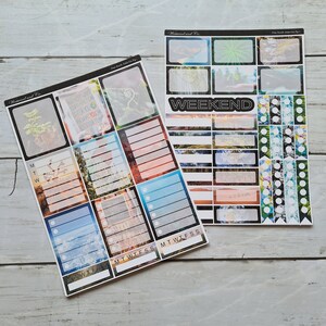 One Earth // Earth Day // Eco // A La Carte // Weekly Planner Sticker Kit // Standard Vertical Kit image 3