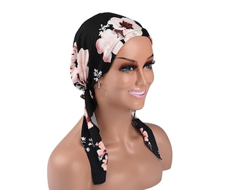 Soft Cotton Chemo Headscarf: Breathable Hair Loss Scarf with Ties