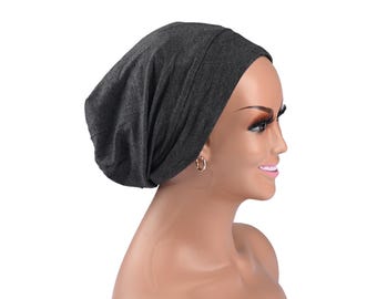 SILK LINED Unisex BEANIE, Sleep Hat, Hair Loss Cover, Adjustable Bonnet Cap, Chemo Gift, Hats, Hair Protective Cap Curly Hair Care Slap Cap
