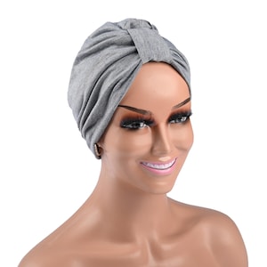 DRESSY Chemo Turban, Pre-Tied Full Coverage Cap, Hair loss Cover Stretchy Chemo Gifts, Women Silk Lining Hat Protective Styling Turbans