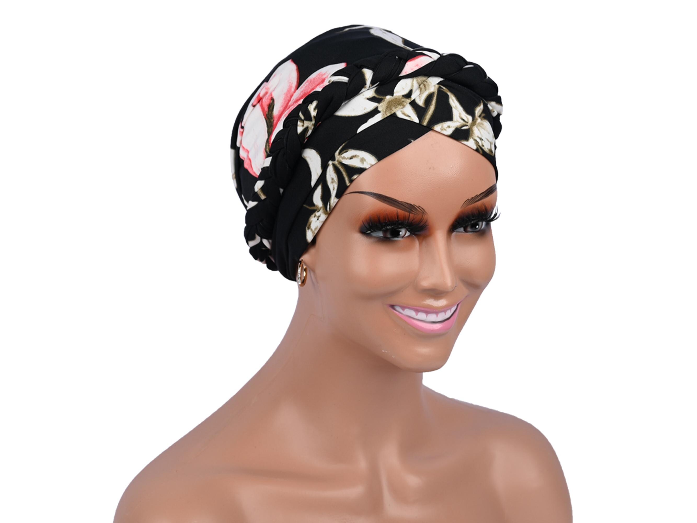 Bellini Originals Off White Floral Draped Turban Hat - Made USA Church Tea il_fullxfull.7280387988_o9lm.jpg main image 2