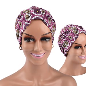 SOFT PRE-TIED Chemo Alopecia & Hair Loss Cap, Slide-On Turban, Lightweight Headwear for Women, Dressy Cute Hair Cover, Cancer Patients Gifts
