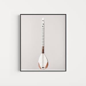 Printable Saz poster | Turkish instrument | Printable Music Art | Music Prints | Vintage music poster | Instant download | Musical art