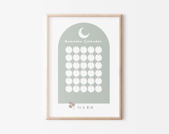 Printable Ramadan Countdown Calendar | Eid countdown calendar | Ramadan tracking |  Eid tracking | boys Ramadan countdown calendar