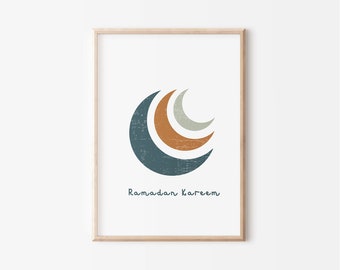 Kids Printable Ramadan poster | Kids Ramadan nursery décor | Ramadan kids Gift | Ramadan decoration | Ramadan kids boho print | Nursery art