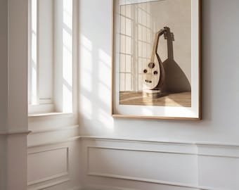 Printable Oud poster | Music instrument | Printable Music Art | Music Prints | Vintage music poster | عود | musical art