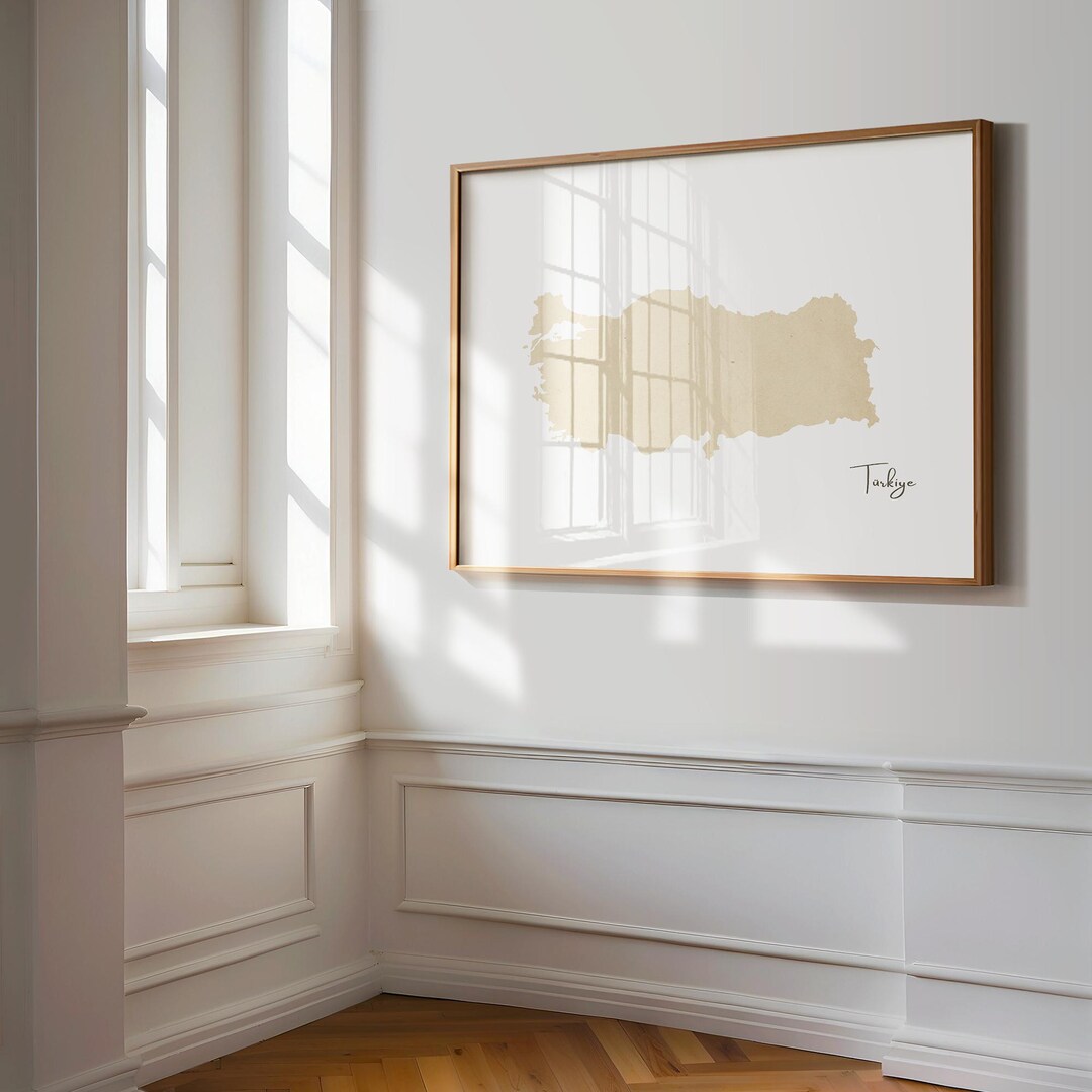 Turkey Map | Travel Poster | Prints of Turkey | Türkiye | Turksih Gift ...