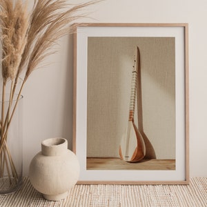 Printable Saz poster | Turkish instrument | Printable Music Art | Music Prints | Vintage music poster | Instant download | musical art