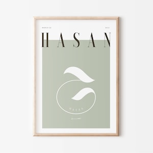 Nombre imprimible / Impresión de nombre personalizado árabe / Impresión inicial imprimible / Impresión personalizada de la guardería / Decoración de la habitación para adolescentes / Habitación para niños imprimible