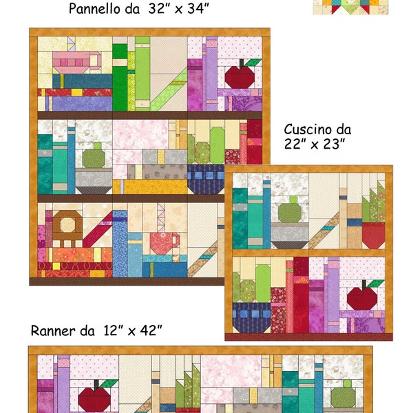 Bookshelf Quilt Pattern Etsy
