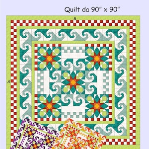 Modèle de courtepointe en patchwork