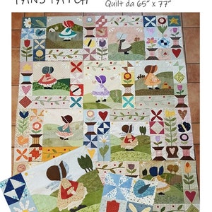 Sunbonnet Sue - Fans Patch Pattern Quilt