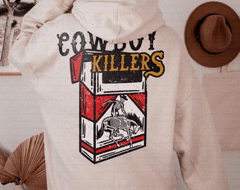 Cowboy Killers Red Pack, Graphic Hoodies, Western Hoodies, Trendy Hoodies, Cute Hoodie, Oversized Hoodie, Pullover