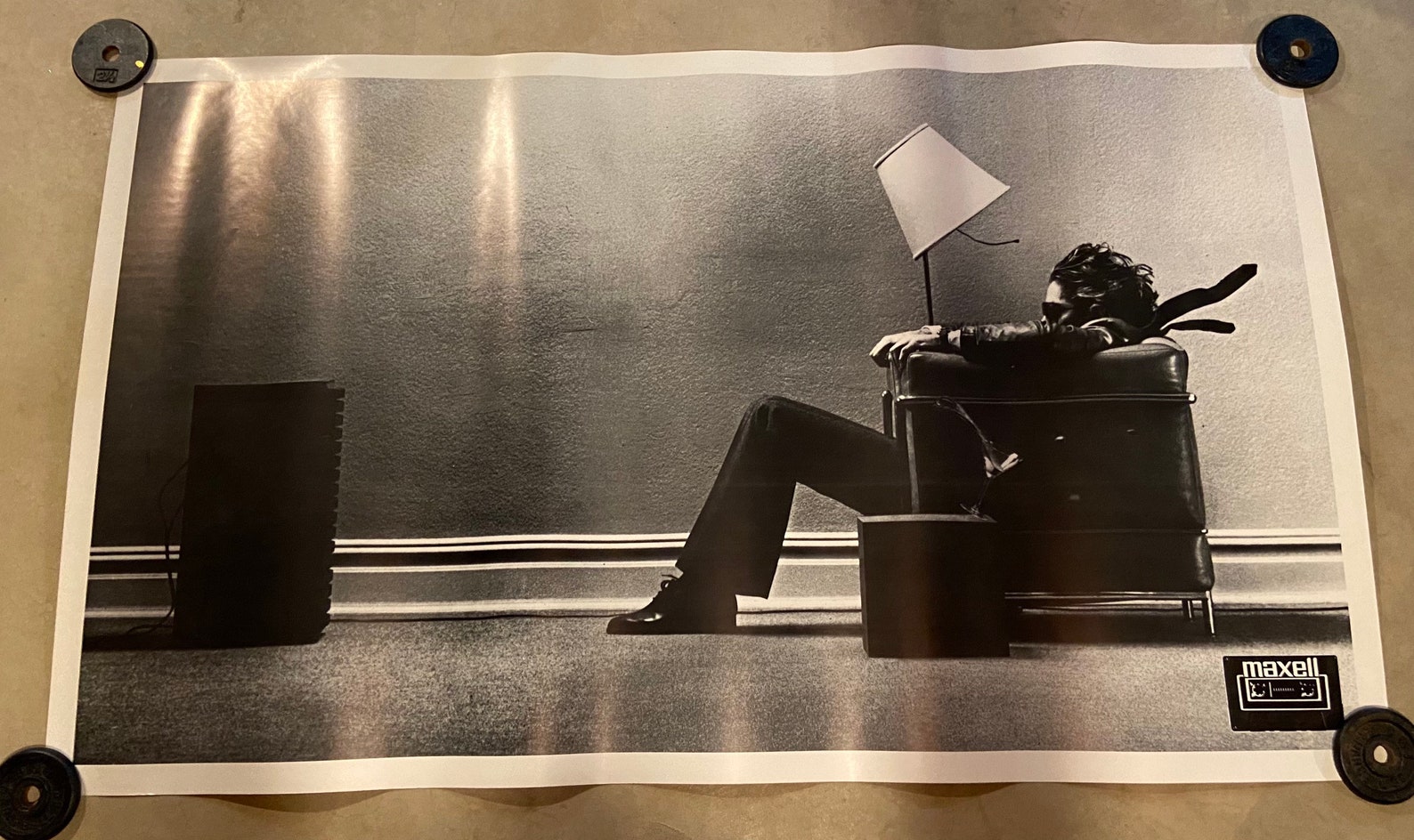 SUPER RARE 73 X 43 Vintage Maxell Blown Away Guy Póster Etsy