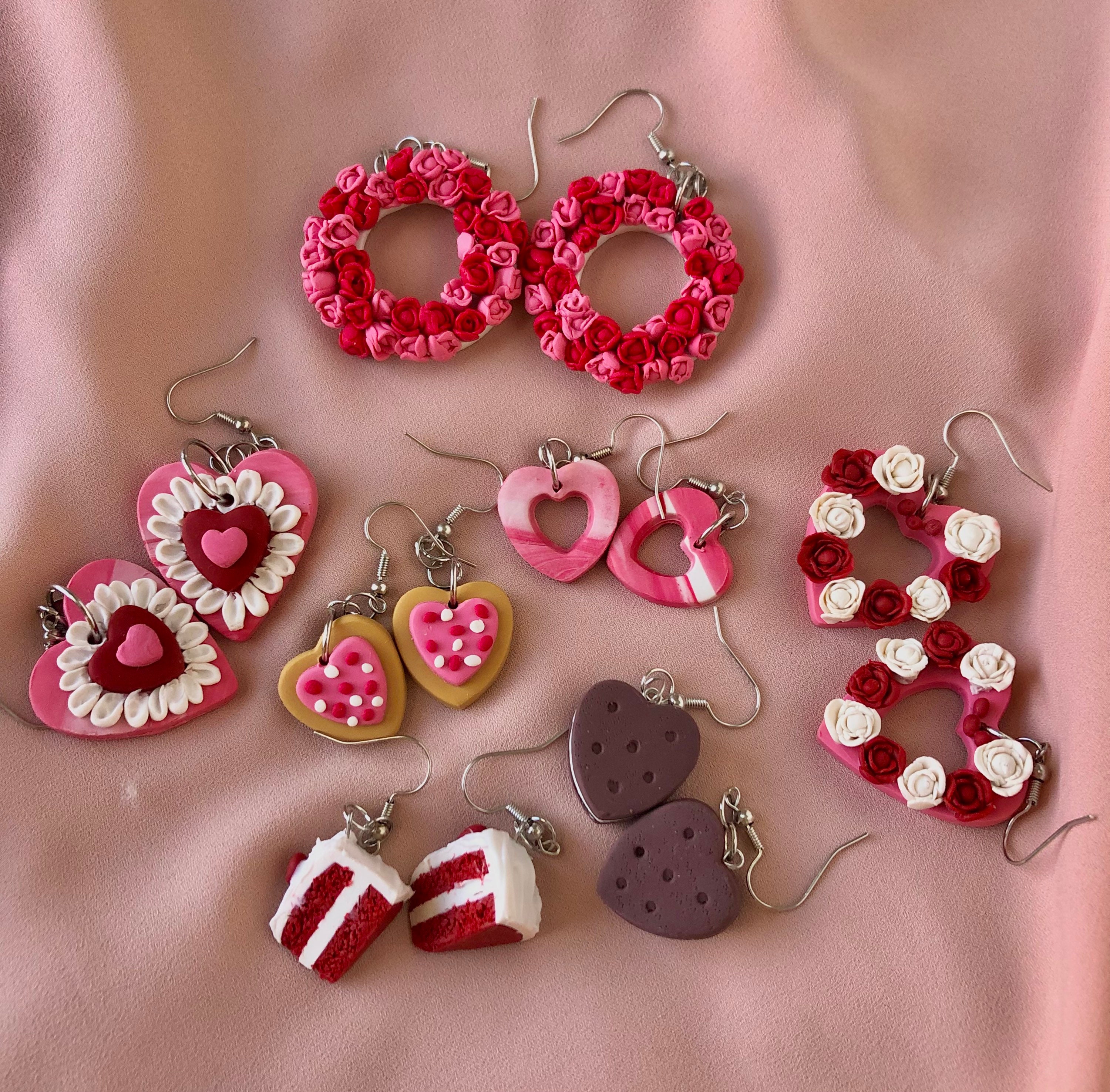 Valentine earrings clear main image 0