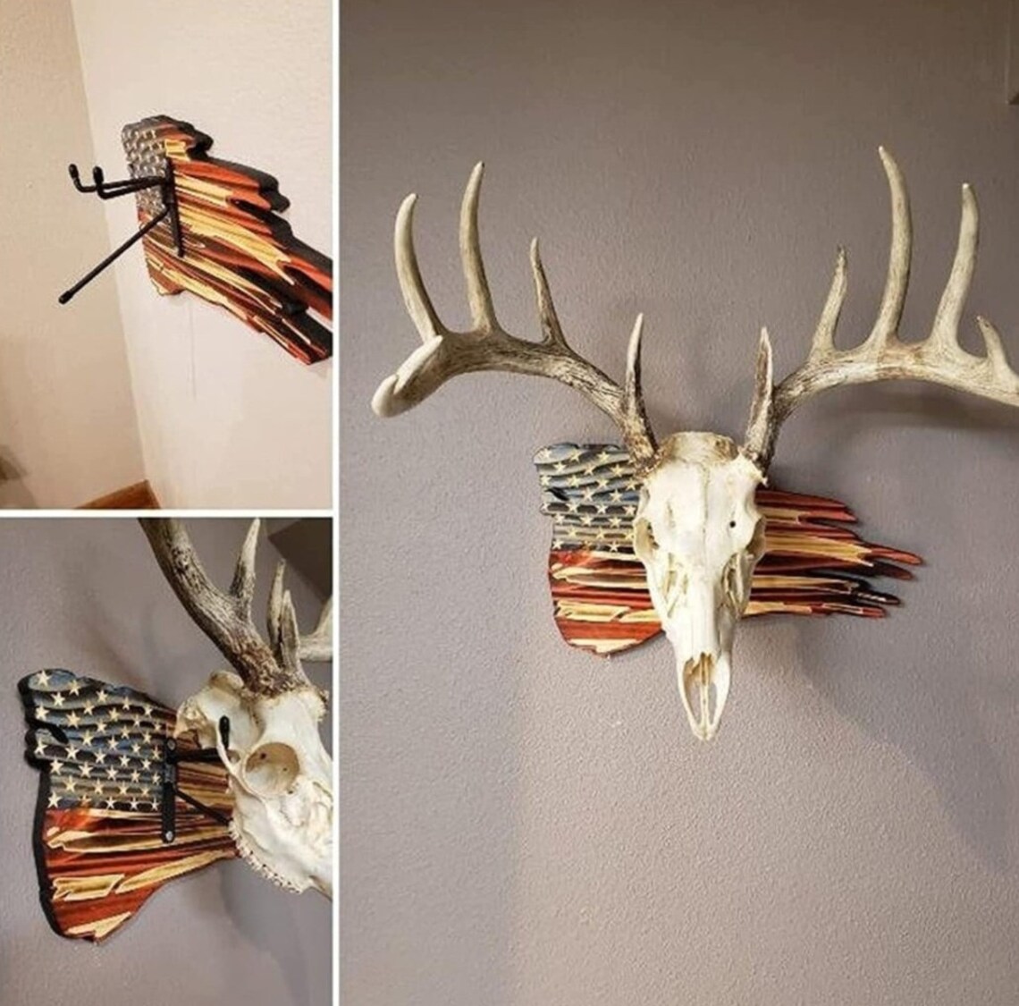 European Deer Mount Plaque Personalized Any State - Etsy