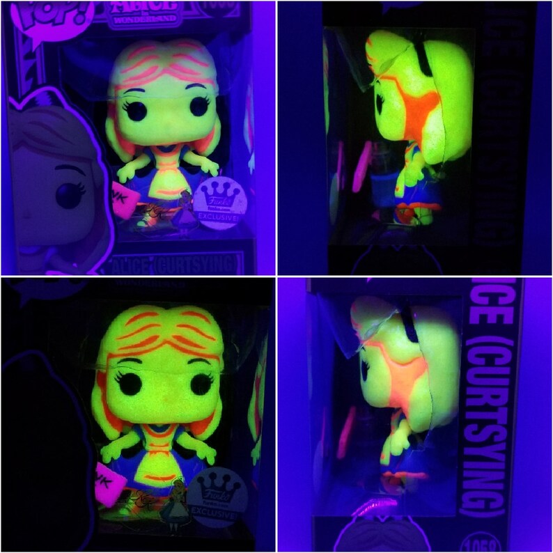 Funko Pop Blacklight Glow Diamond Alice Etsy