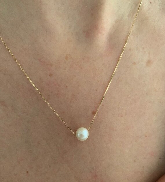 9ct gold pearl necklace clearance