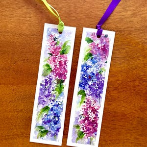 Hand Painted Watercolor Bookmark