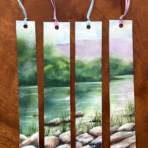Hand Painted Watercolor Bookmark