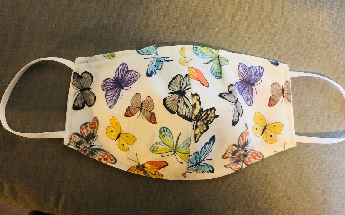 Butterfly Face Mask Etsy