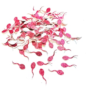 Sparkle Sperm Confetti: Single-Sided Glitter Card Stock Bild 1