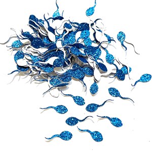 Sparkle Sperm Confetti: Single-Sided Glitter Card Stock Bild 2