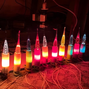 110v USSR Bubble Lights Kerstmis zoals Noma "Snap-On Zeldzame Kerst Sovjet Garland Kerstmis USSR Ornament Elektrische Verlichting Fee