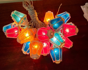 110 or 220V! Very Rare Christmas Soviet Garland "Street lights" Christmas Ussr Ornament Electric Lights Fairy Lights Soviet Christmas Lights