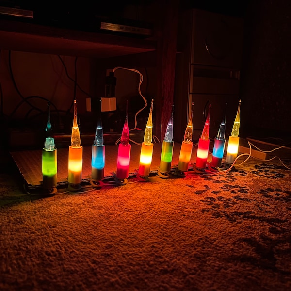 110v USSR Bubble lichten Kerstmis zoals Noma "Snap-On Zeldzame Kerst Sovjet Garland Kerst Ussr Ornament Elektrische Verlichting Fairy