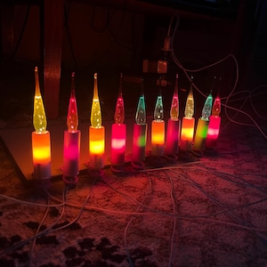 110v USSR Bubble Lights Kerstmis zoals Noma "Snap-On Zeldzame Kerst Sovjet Garland Kerstmis USSR Ornament Elektrische Verlichting Fee