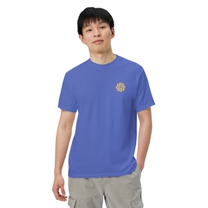 Armenian Eternity Symbol Embroidered Men’s garment-dyed heavyweight t-shirt