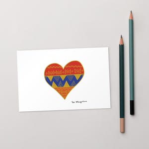 Cartão Postal Padrão do Coração Armênio