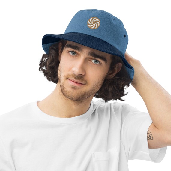 Armenian symbol Beautiful Summer Hat Armenian Eternity Symbol Denim Bucket Hat - Etsy main image 4