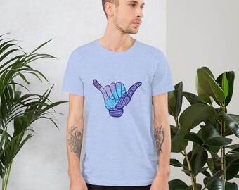 Koszulka z krótkim rękawem typu Hang Loose Shaka Unisex