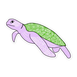 Vinyl stickers zeeschildpad zonder luchtbellen