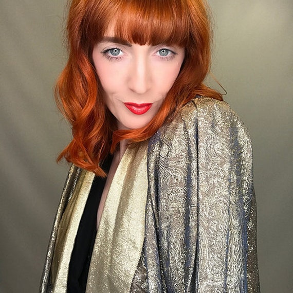 80's Caroline Charles Gold Suit