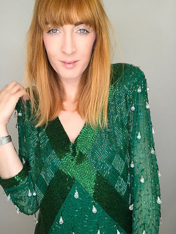 80's Beaded Dress