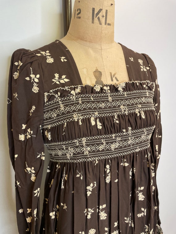70's Vintage Floral Prairie Dress