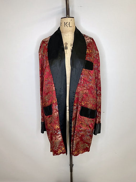 80's Vintage Oriental Smoking Jacket