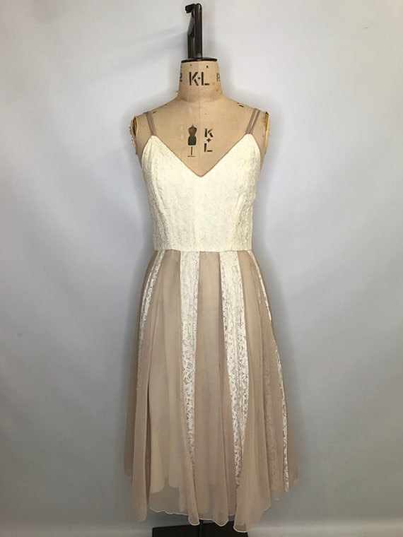 50's Peggy French Vintage Wedding Prom Dress - image 2