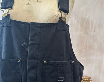 Vintage Walls Workwear Black Dungarees