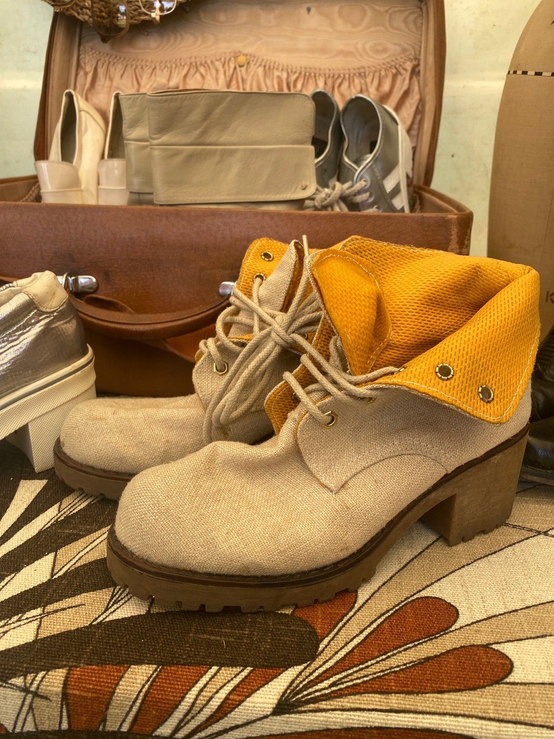 Bottine femme cheap lacet vintage