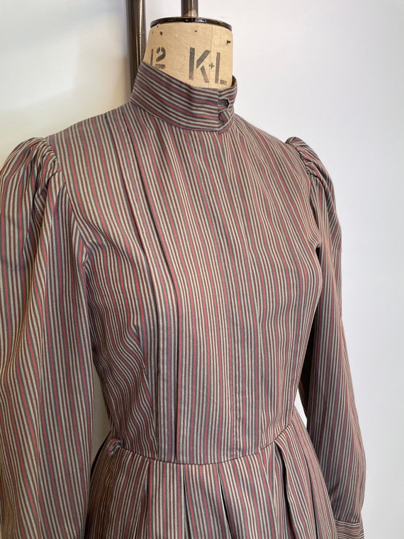 70's Striped Prairie Dress