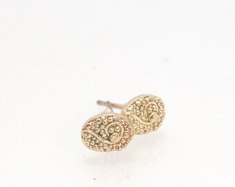 Seaweed Post Earrings - Small - 14k gold or Sterling Silver